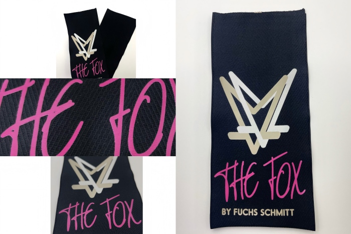 Geef uw merk een boost met een naadloze combinatie van grote twill-labels en siliconenprints